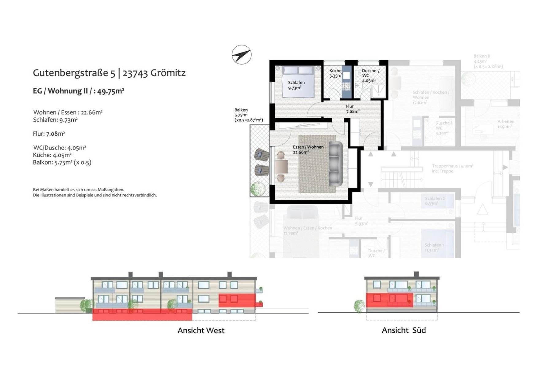Ostsee-Quartier 2 Gutenbergstrasse 5 Apparto 格洛米茨 外观 照片